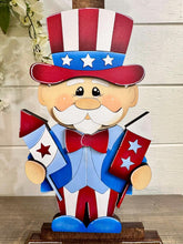 Load image into Gallery viewer, Uncle Sam Birdhouse Interchangeable File SVG, Glowforge, America Lady Fireworks, USA, Patriotic, Fourth of July, LuckyHeartDesignsCo
