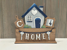 Load image into Gallery viewer, Home Family Banner Holiday Door Sign Interchangeable File, SVG, Fence, Standing, House, Initial, Seasonal, Holiday, Welcome, glowforge
