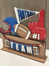 Load image into Gallery viewer, Football Banner Holiday Door Sign Interchangeable File, SVG, Sports, Fall, Team Seasonal, Holiday, Welcome, glowforge
