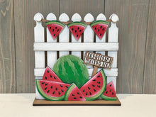 Load image into Gallery viewer, Watermelon Holiday Door Sign Interchangeable File, SVG, Spring, Summer, Fruit, Basket, Farm Fresh, Seasonal Home Welcome, glowforge
