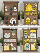 Load image into Gallery viewer, Ghost Flower Wall Collage Shelf Holder Interchangeable Sign File Glowforge, Halloween, Pumpkin Floral Sunflower Standing LuckyHeartDesignsCo
