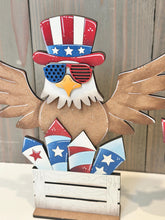 Load image into Gallery viewer, Uncle Sam USA Standing File SVG, America USA Fourth of July, Flag Balloons, Statue of Liberty, Holiday Decor, Glowforge, LuckyHeartDesignsCo
