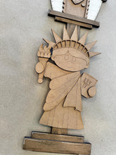 Load image into Gallery viewer, Statue of Liberty Birdhouse Interchangeable File SVG, Glowforge, America Lady Fireworks, USA, Patriotic, Fourth of July, LuckyHeartDesignsCo
