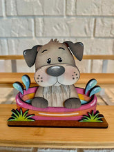 Load image into Gallery viewer, Dog Summer Standing File SVG, Ice Cream, Swimming, Pool, Beach, Scubba, Glasses, Cute, Pet, Farm Tiered Tray Glowforge, LuckyHeartDesignsCo
