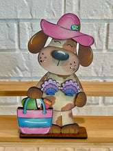 Load image into Gallery viewer, Dog Summer Standing File SVG, Ice Cream, Swimming, Pool, Beach, Scubba, Glasses, Cute, Pet, Farm Tiered Tray Glowforge, LuckyHeartDesignsCo
