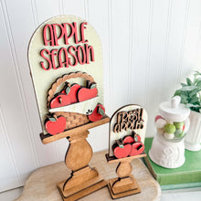 Load image into Gallery viewer, Apple Tall Arch Sign Interchangeable File SVG, TINY, INSERT only Fruit, Fall, Farm, Summer Glowforge Spring Tiered Tray LuckyHeartDesignsCo
