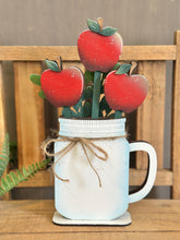 Load image into Gallery viewer, Apple Mug Stick File SVG, Glowforge Tiered Tray, Tray Decor, Fruit, Spring, Summer Plant Topper, Teacher, Farm, School LuckyHeartDesignsCo
