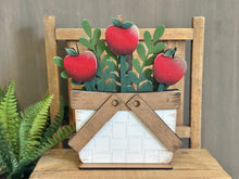Load image into Gallery viewer, Apple Mug Stick File SVG, Glowforge Tiered Tray, Tray Decor, Fruit, Spring, Summer Plant Topper, Teacher, Farm, School LuckyHeartDesignsCo
