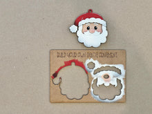 Load image into Gallery viewer, Santa and Friends Pop Out Christmas Ornament Craft Bundle File SVG, Mrs. Claus, Elf, Elves, Kids Craft, Glowforge, LuckyHeartDesignsCo
