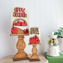 Load image into Gallery viewer, Apple Tall Arch Sign Interchangeable File SVG, TINY, INSERT only Fruit, Fall, Farm, Summer Glowforge Spring Tiered Tray LuckyHeartDesignsCo
