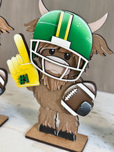 Load image into Gallery viewer, Football Standing File SVG, Glowforge, Cow, Summer, Fall, Sports, Team, Farm, Tiered Tray LuckyHeartDesignsCo
