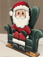 Load image into Gallery viewer, Santa Shelf Hanging File SVG, Ledge, Christmas, Hanger, Tiered Tray Glowforge LuckyHeartDesignsCo
