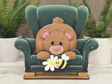Load image into Gallery viewer, Santa Chair Interchangeable Shelf Sitter Hanging File SVG, Ledge, Christmas, Hanger, Tiered Tray Glowforge LuckyHeartDesignsCo
