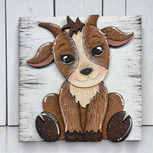 Load image into Gallery viewer, Goat Interchangeable Leaning Sign File SVG, Tiered Tray Glowforge, Barn, Farm, LuckyHeartDesignsCo

