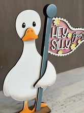 Load image into Gallery viewer, Goose Flag Interchangeable File SVG, Duck, Farm, Seasonal, Holiday, Glowforge, LuckyHeartDesignsCo
