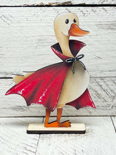 Load image into Gallery viewer, Halloween Goose Standing File SVG, Fall, Pumpkin, Vampire, Witch, Ghost, Mummy, Cute, Pet, Farm Tiered Tray Glowforge, LuckyHeartDesignsCo
