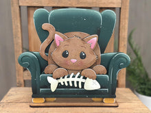 Load image into Gallery viewer, Santa Chair Interchangeable Shelf Sitter Hanging File SVG, Ledge, Christmas, Hanger, Tiered Tray Glowforge LuckyHeartDesignsCo
