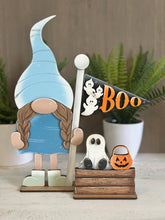 Load image into Gallery viewer, Halloween Flag Interchangeable File SVG, Fall, Witch, Ghost, Boo, Gnome, Highland, Seasonal, Holiday, Glowforge, LuckyHeartDesignsCo
