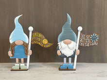 Load image into Gallery viewer, Gnome Flag Interchangeable File SVG, Gnomes, Seasonal, Holiday, Glowforge, LuckyHeartDesignsCo
