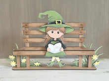 Load image into Gallery viewer, Bench Shelf Hanging File SVG, Park Bench, Hanger, Tiered Tray Glowforge LuckyHeartDesignsCo
