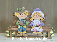 Load image into Gallery viewer, Bench Shelf Hanging File SVG, Park Bench, Hanger, Tiered Tray Glowforge LuckyHeartDesignsCo
