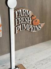 Load image into Gallery viewer, Pumpkin Patch Flag Interchangeable File SVG, Fall, Farm, Gnome, Highland, Seasonal, Holiday, Glowforge, LuckyHeartDesignsCo
