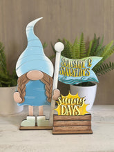 Load image into Gallery viewer, Summer Beach Flag Interchangeable File SVG, Fall, Sunny, Sun, Waves, Sand Gnome, Highland, Seasonal, Holiday, Glowforge, LuckyHeartDesignsCo
