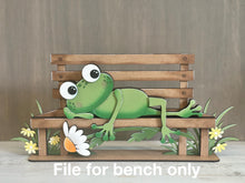 Load image into Gallery viewer, Bench Shelf Hanging File SVG, Park Bench, Hanger, Tiered Tray Glowforge LuckyHeartDesignsCo
