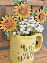 Load image into Gallery viewer, Sunflower Mug Stick File SVG, Glowforge Tiered Tray, Tray Decor, Fall, Flower, Floral, Plant Topper, Gift, LuckyHeartDesignsCo
