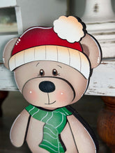 Load image into Gallery viewer, Teddy Bear Christmas Standing Set File SVG, Elf, Sweater, Santa, Holiday, Tree, Ornament, Farm, Tiered Tray Glowforge, LuckyHeartDesignsCo
