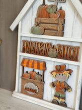 Load image into Gallery viewer, Wall Collage House Shelf Holder Interchangeable Sign File, Glowforge, Home, Family, Display, Plant, House, Standing, LuckyHeartDesignsCo
