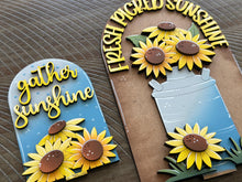 Load image into Gallery viewer, Sunflower Tall Arch Sign Interchangeable File SVG, TINY, INSERT only Fall, Summer, Flower Glowforge, Holiday Tiered Tray LuckyHeartDesignsCo
