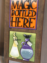 Load image into Gallery viewer, Witch Potions Magic Interchangeable Leaning Sign File SVG, Glowforge Tiered Tray, Halloween, Boo, Trick or Treat, LuckyHeartDesignsCo
