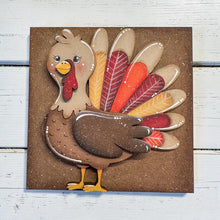 Load image into Gallery viewer, Pilgrim Thanksgiving Interchangeable Leaning Sign File SVG, Turkey, Thankful, Cornucopia, Glowforge, Pumpkin Fall, LuckyHeartDesignsCo
