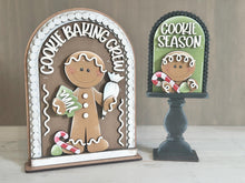 Load image into Gallery viewer, Gingerbread Baking Tall Arch Sign Interchangeable File SVG, TINY, INSERT only, Cookie, Christmas Glowforge, Tiered Tray LuckyHeartDesignsCo
