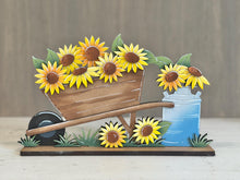 Load image into Gallery viewer, Sunflower Holiday Door Sign Interchangeable File, SVG Pumpkins Patch, Summer, Fall, Leaves, Farm, Seasonal, Home, Welcome, glowforge

