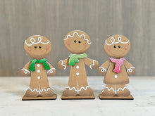 Load image into Gallery viewer, Gingerbread Bows Standing Family File SVG File, Grandma, Man, Men, Mom, Dad, Kids, Christmas, Personalized, Glowforge, LuckyHeartDesignsCo
