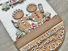 Load image into Gallery viewer, Gingerbread Baking Holiday Door Sign Interchangeable File, SVG, Christmas, Cookies, Presents Men Man Seasonal Home Welcome, glowforge
