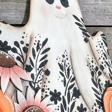 Load image into Gallery viewer, Boo Ghost Halloween Holiday Door Sign Interchangeable File, SVG Witch, Sunflower, Daisy Spooky, Pink, Seasonal, Home, Welcome, glowforge
