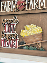 Load image into Gallery viewer, Farm Wall Collage Shelf Holder Interchangeable Sign File, Glowforge, Home, Barn, Cow, Display Farmhouse House, Standing, LuckyHeartDesignsCo

