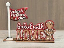 Load image into Gallery viewer, Christmas Flag Interchangeable File SVG, Candy Cane, Gingerbread, Cookie, Highland, Seasonal, Holiday, Glowforge, LuckyHeartDesignsCo
