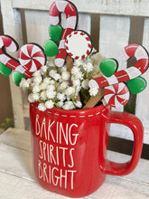 Load image into Gallery viewer, Christmas Sweets Mug Stick File SVG, Glowforge Tiered Tray, Candy Cane, Gingerbread Man, Cookie, Tree Plant Topper Gift, LuckyHeartDesignsCo
