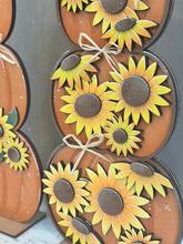 Load image into Gallery viewer, Fall Sunflower Stacking Pumpkin File SVG, Reversible, Fall Glowforge, Summer, LuckyHeartDesignsCo
