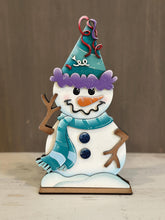 Load image into Gallery viewer, Snowman Interchangeable Animal Hat File SVG, Winter, Snowmen, Holiday, Christmas, Halloween, Boo, Spring, Glowforge, LuckyHeartDesignsCo
