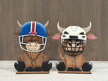 Load image into Gallery viewer, Football Hockey Animal Hat Interchangeable File SVG, add on Sport, Team, Coach Mascot Highland, Bear, Dog, Glowforge, LuckyHeartDesignsCo

