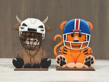 Load image into Gallery viewer, Football Hockey Animal Hat Interchangeable File SVG, add on Sport, Team, Coach Mascot Highland, Bear, Dog, Glowforge, LuckyHeartDesignsCo
