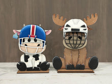 Load image into Gallery viewer, Football Hockey Animal Hat Interchangeable File SVG, add on Sport, Team, Coach Mascot Highland, Bear, Dog, Glowforge, LuckyHeartDesignsCo
