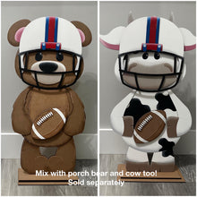 Load image into Gallery viewer, Highland Porch Football Interchangeable Hats File SVG, (hat only) Seasonal, Sport, Helmet, Cow, Holiday Farm Glowforge, LuckyHeartDesignsCo
