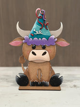 Load image into Gallery viewer, Buffalo Interchangeable Animal Hat File SVG, Bull, Farm, Zoo, Holiday, Pet, Christmas, Halloween, Fall, Yak, Glowforge, LuckyHeartDesignsCo
