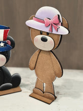 Load image into Gallery viewer, Teddy Bear Animal Hats Interchangeable File SVG, Seasonal Halloween Fall Christmas, Holiday, Pet, Tiered Tray Glowforge, LuckyHeartDesignsCo
